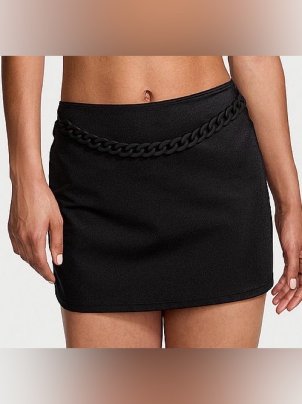 VICTORIA'S SECRET SWIM: Chain-Link Mini Cover-Up Skirt
